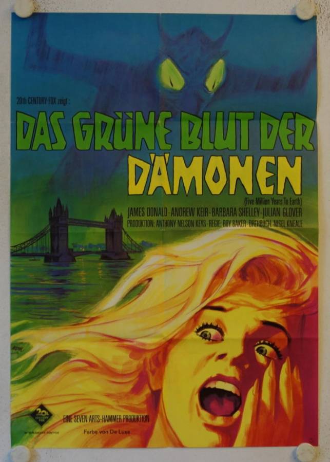 Quatermass and the Pit original release german movie poster